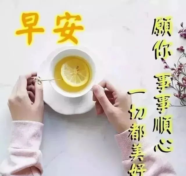 阳春三月新的一天暖心早上好问候语句，早安祝福语动态图片表情带字-句子橘