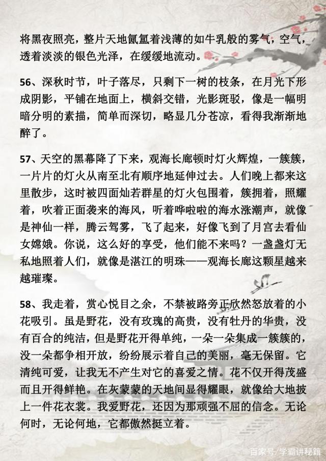 初中好句子摘抄大全写景_(写景的好段摘抄大全)