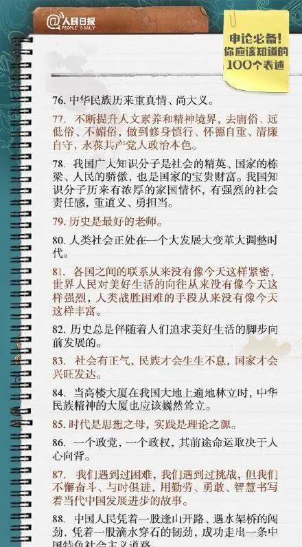 2020公考,人民日报为你准备了申论必背金句100句,请收藏学习!
