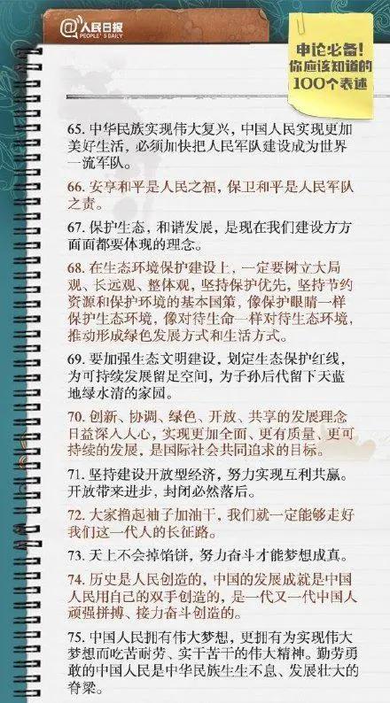 2020公考,人民日报为你准备了申论必背金句100句,请收藏学习!