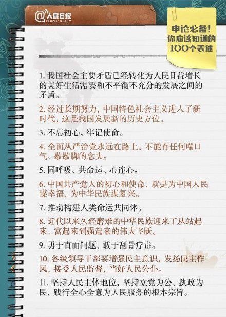 2020公考,人民日报为你准备了申论必背金句100句,请收藏学习!
