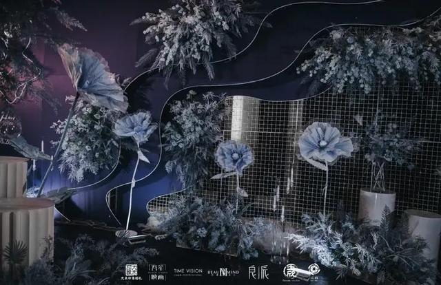 一场纯净而又美好的蓝色系婚礼,如同我们的爱情一样浪漫
