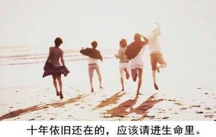 愿十年以后我提着老酒，愿你十年以后仍是老友
