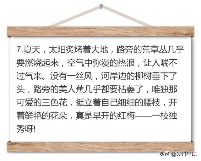 小学生语文作文，描述夏天炎热的8个好句子，孩子一定用得到