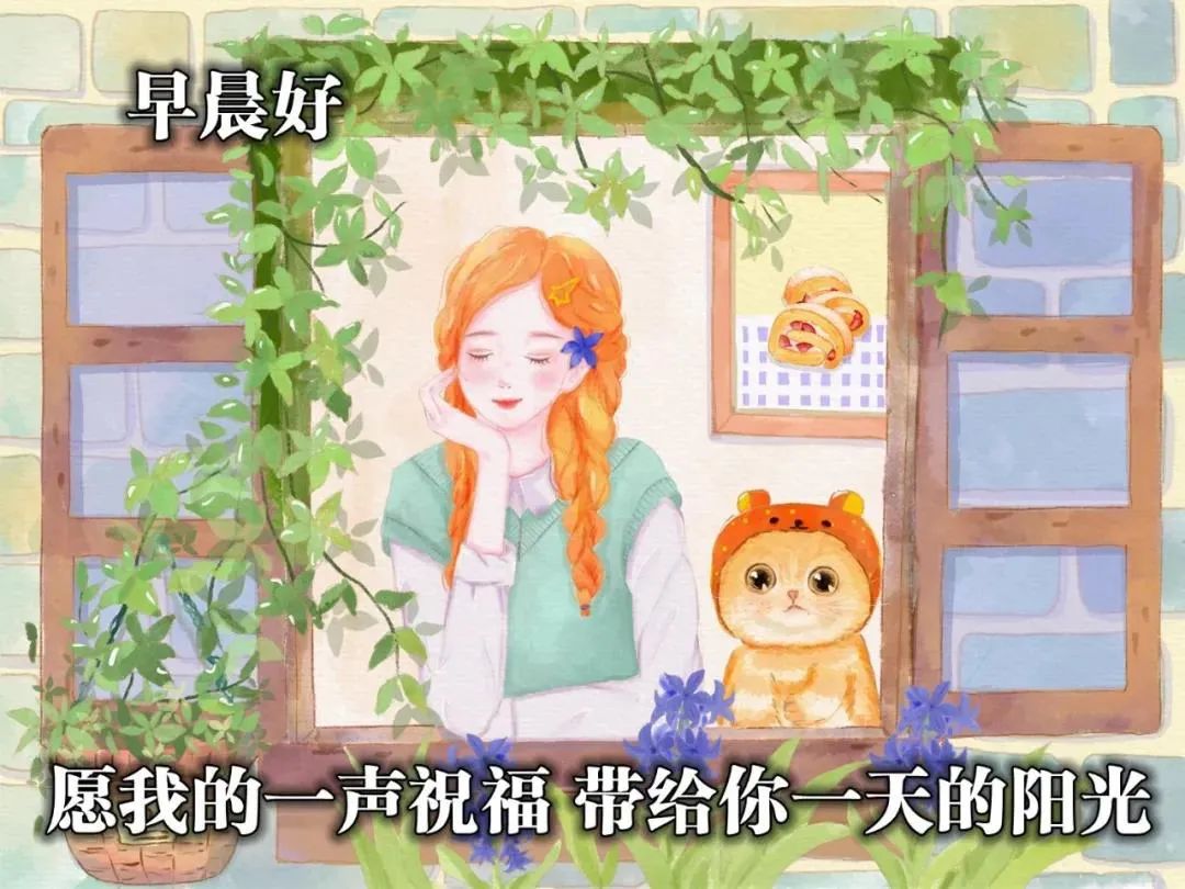 心情好的句子早上好表情晚上好表情图早上好问候语-句子橘