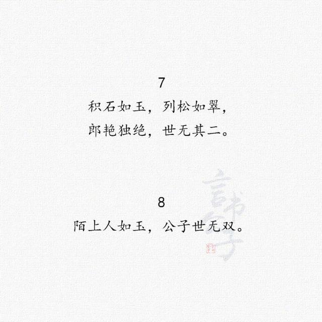 赞美一个男人的优美句子