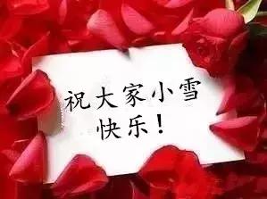 今日小雪时节，最温暖的祝福送给你，愿你生活美满，节日快乐
