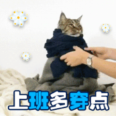 天冷了关心朋友的说说句子 天冷了注意保暖表情包