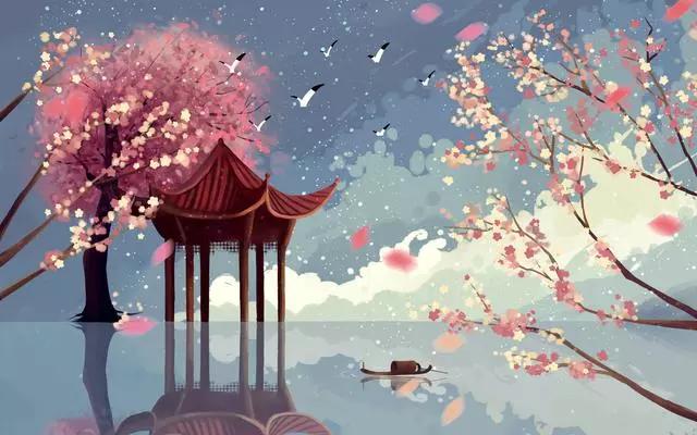 赞美桃花诗句大全,唯美桃花古诗词名句,优美古风句子