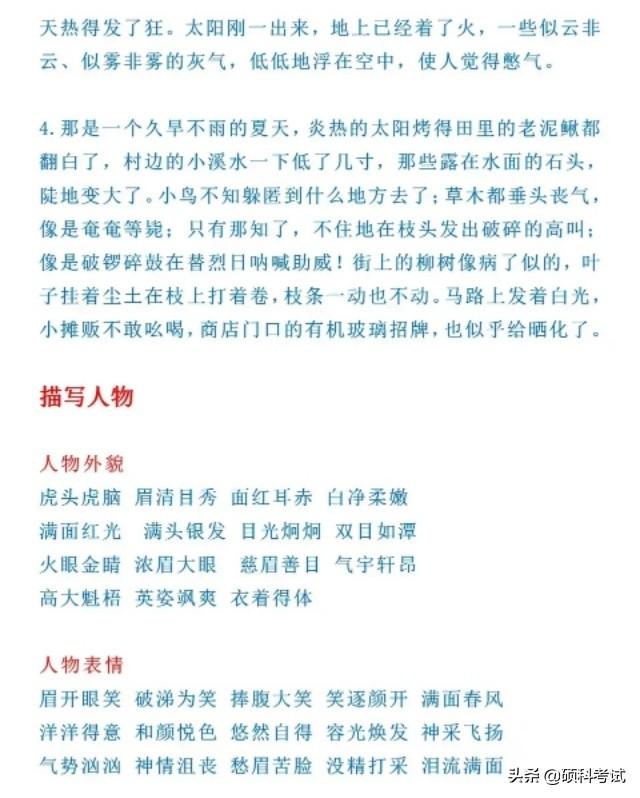 好词好句好段摘抄大全
