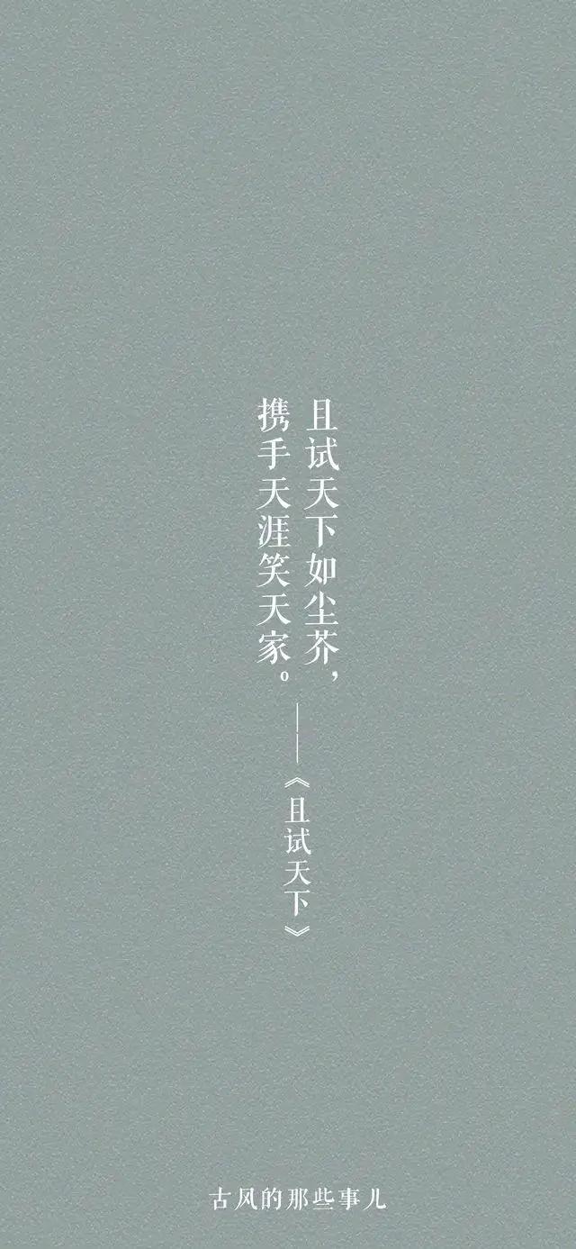 古风小说中有哪些美的像诗一样的唯美句子