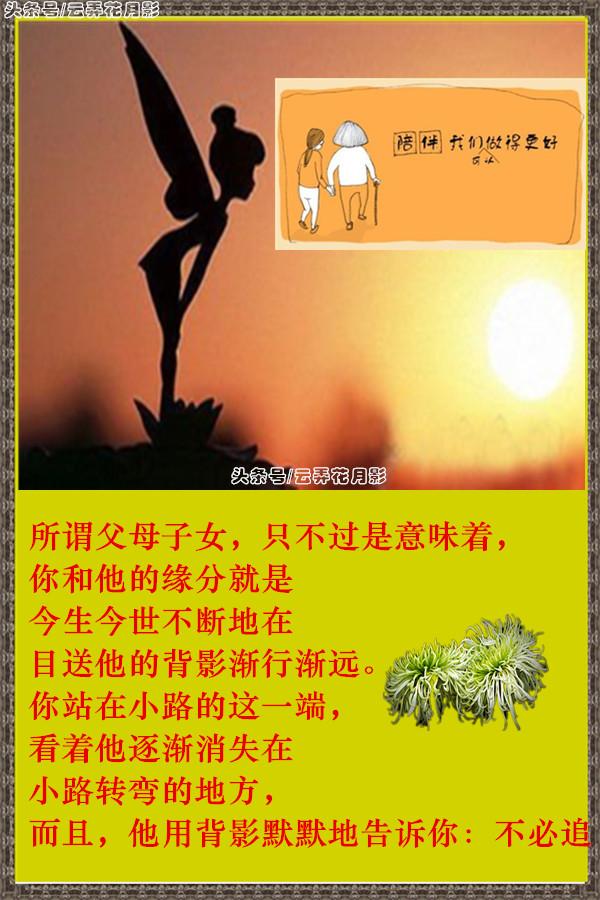 父母子女之间，其实是一场很深很深的缘分