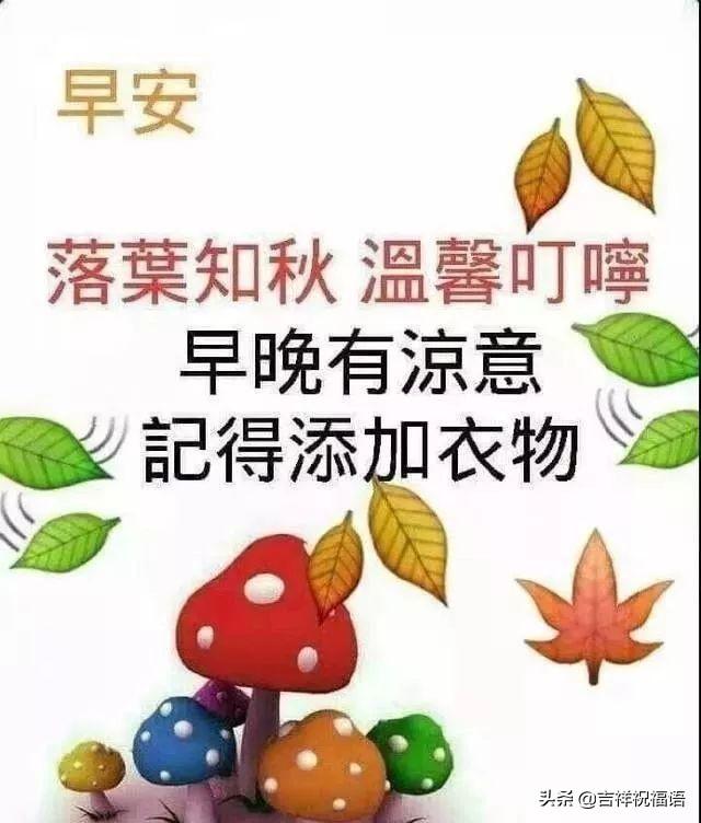 早上好问候语温馨短句子