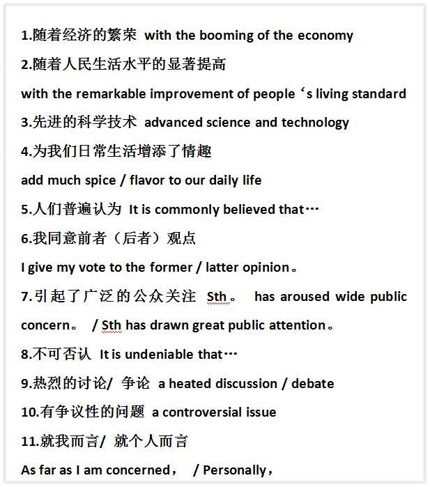 初中必备80个英语作文金句，句句都是加分利器！建议收藏